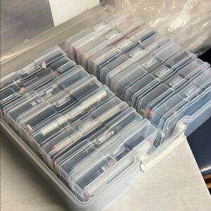 Clear Storage Box with Compartments